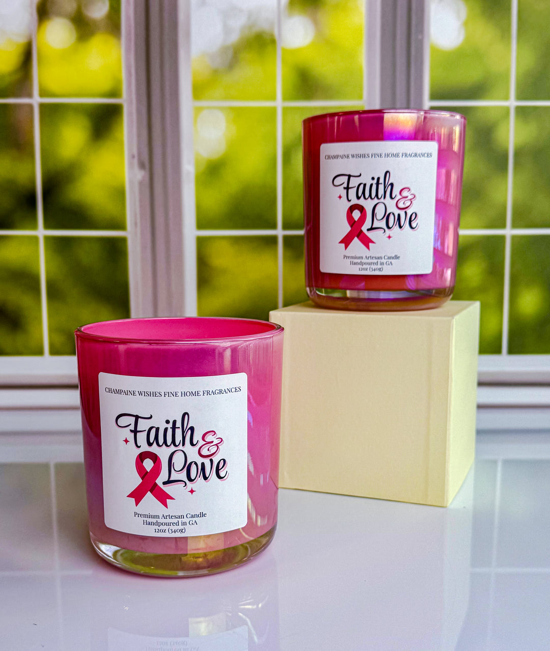Breast Cancer Awareness Luxury Candle
